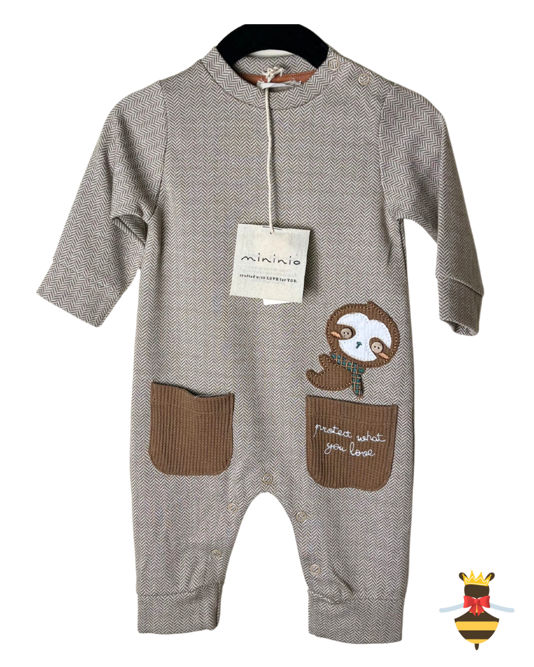 Sloth Organic Cotton Sleepsuit