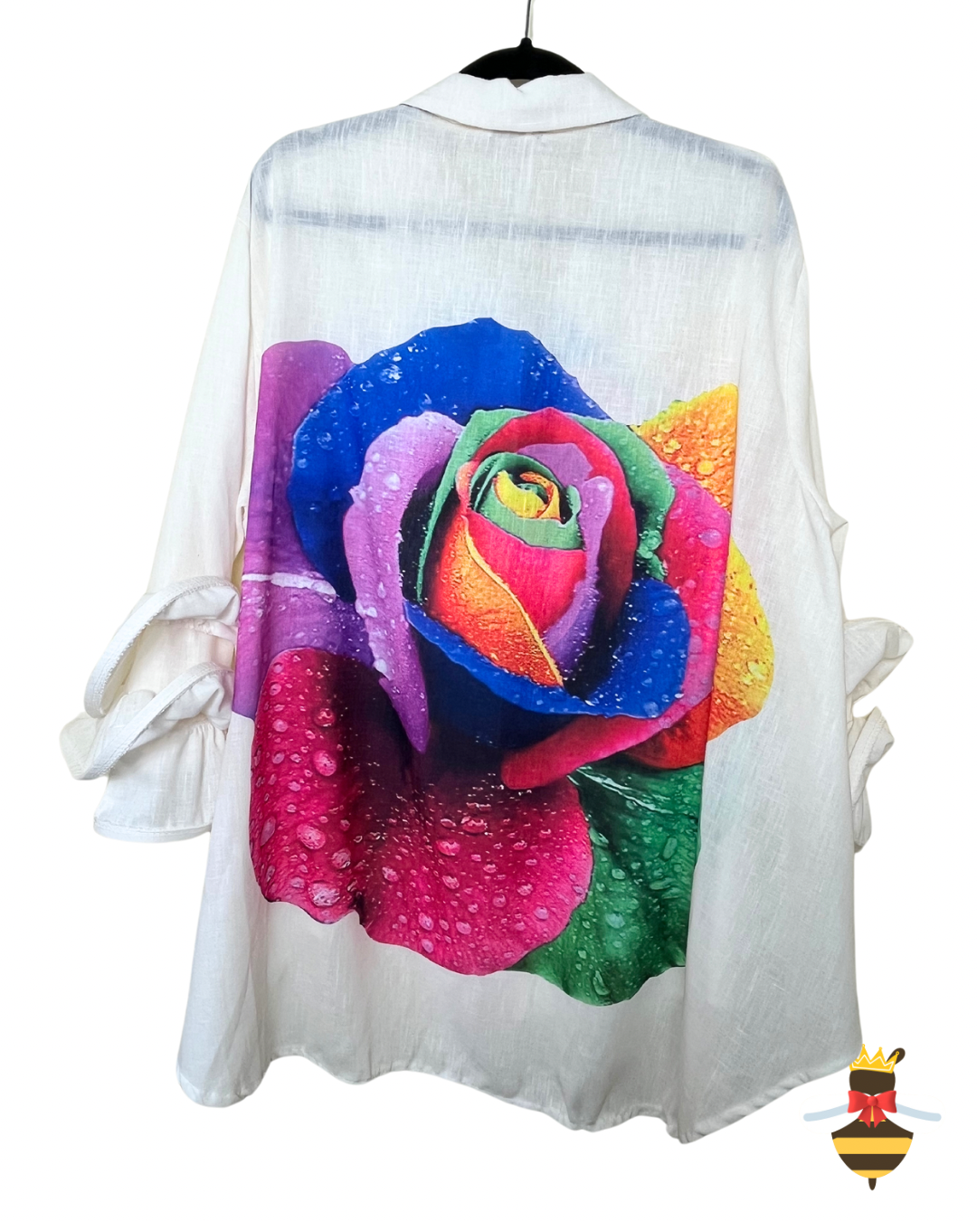 Rose Ruffle Sleeved shirt