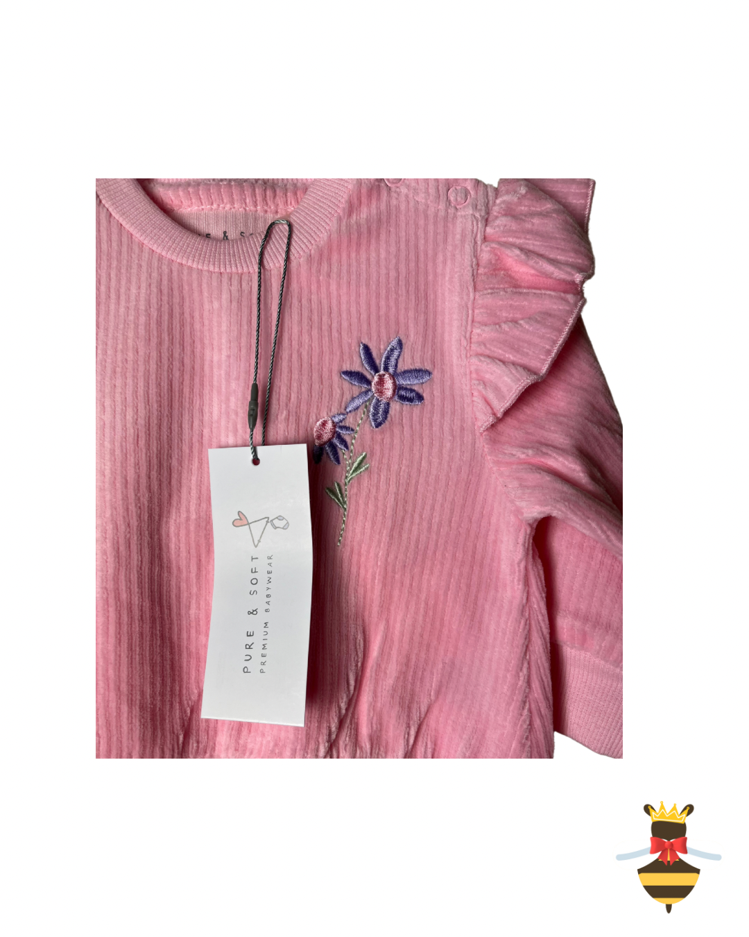 Pink Flower 2 piece Set