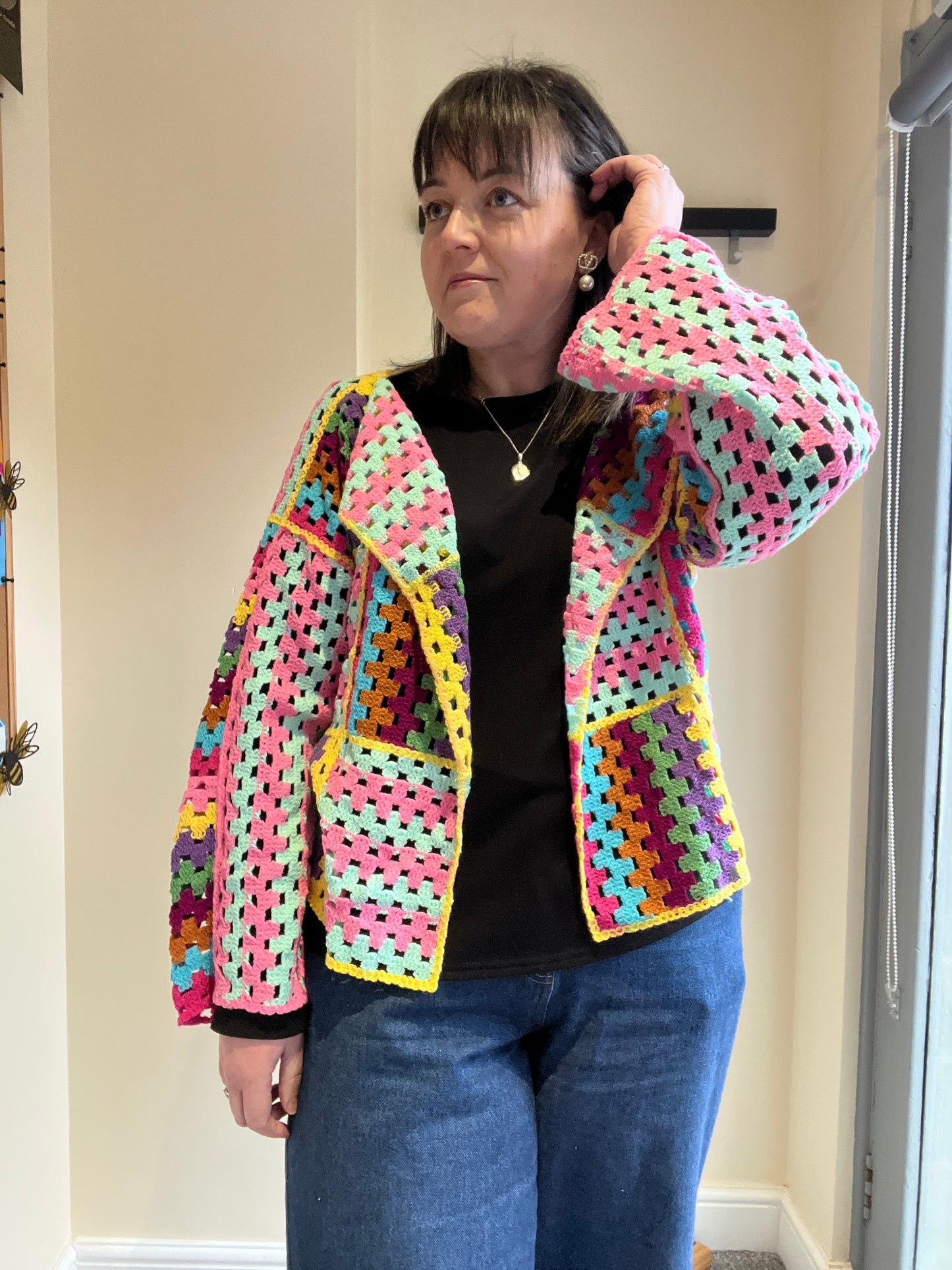 Patchwork Crochet Cardigan