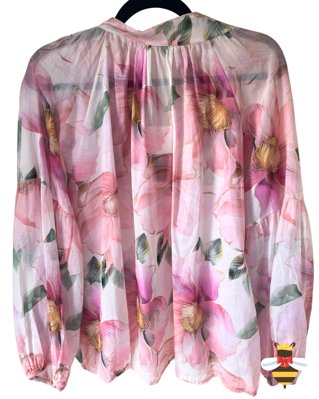 Pink Floral Blouse