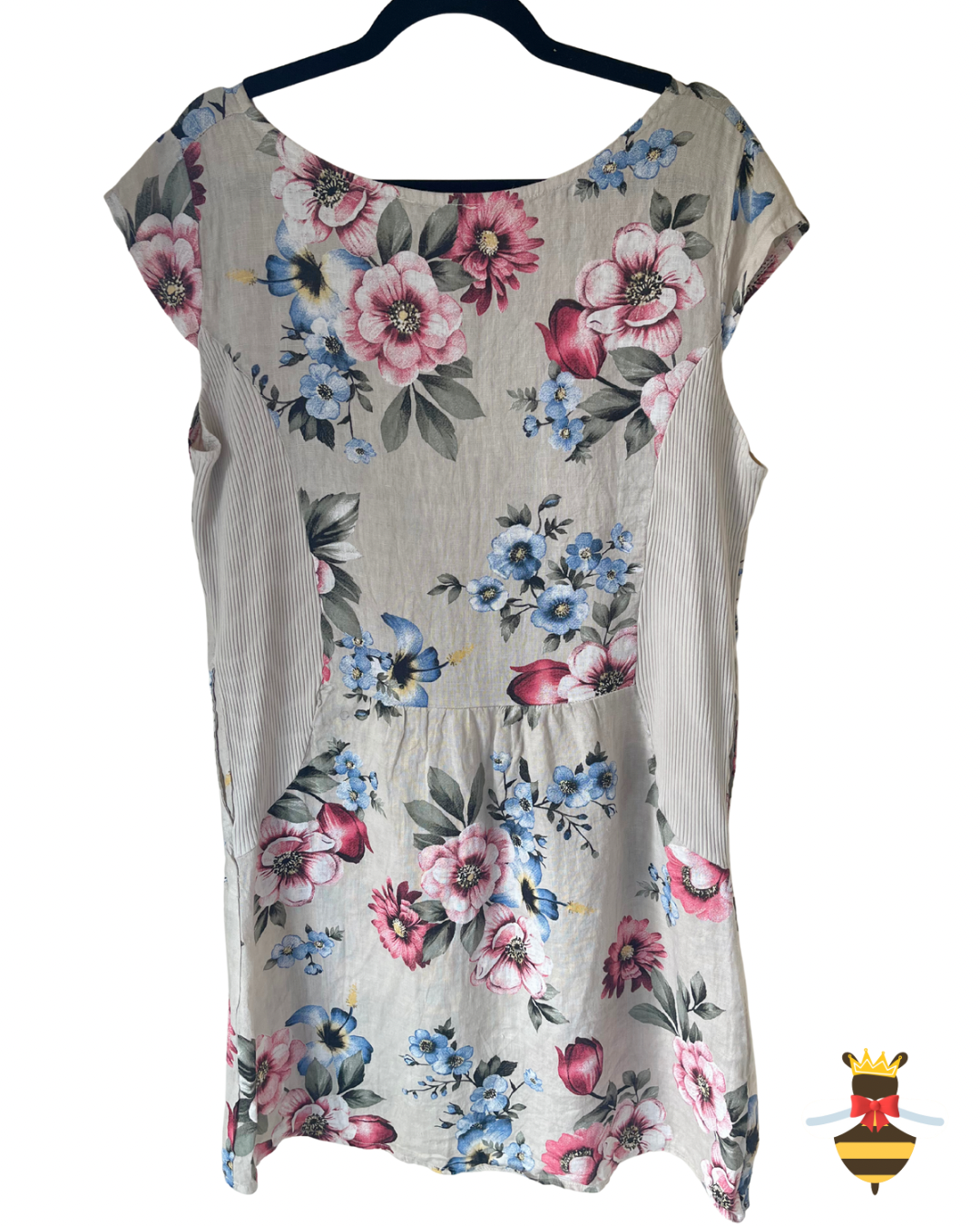 Floral Cotton & Linen Dress