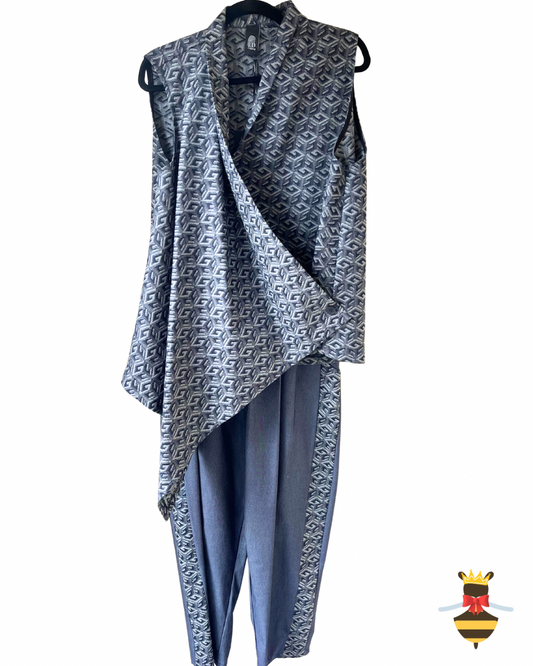 I.D Clothing Geometric Denim Set