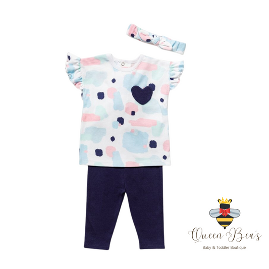 Abstract Heart 3 Piece Set