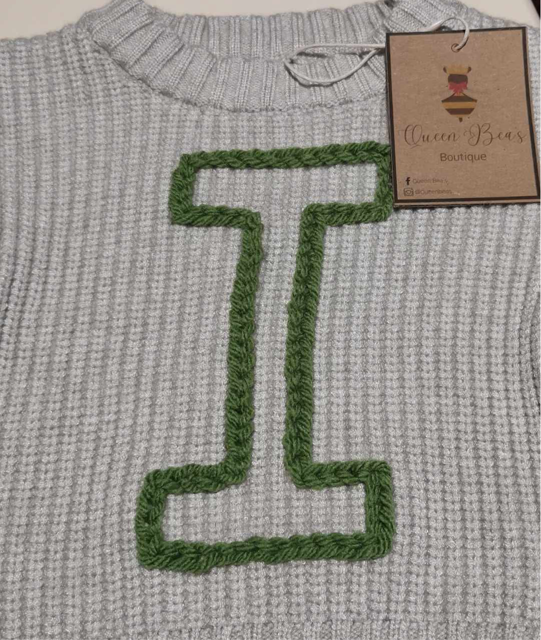 Initial Embroidered Jumper