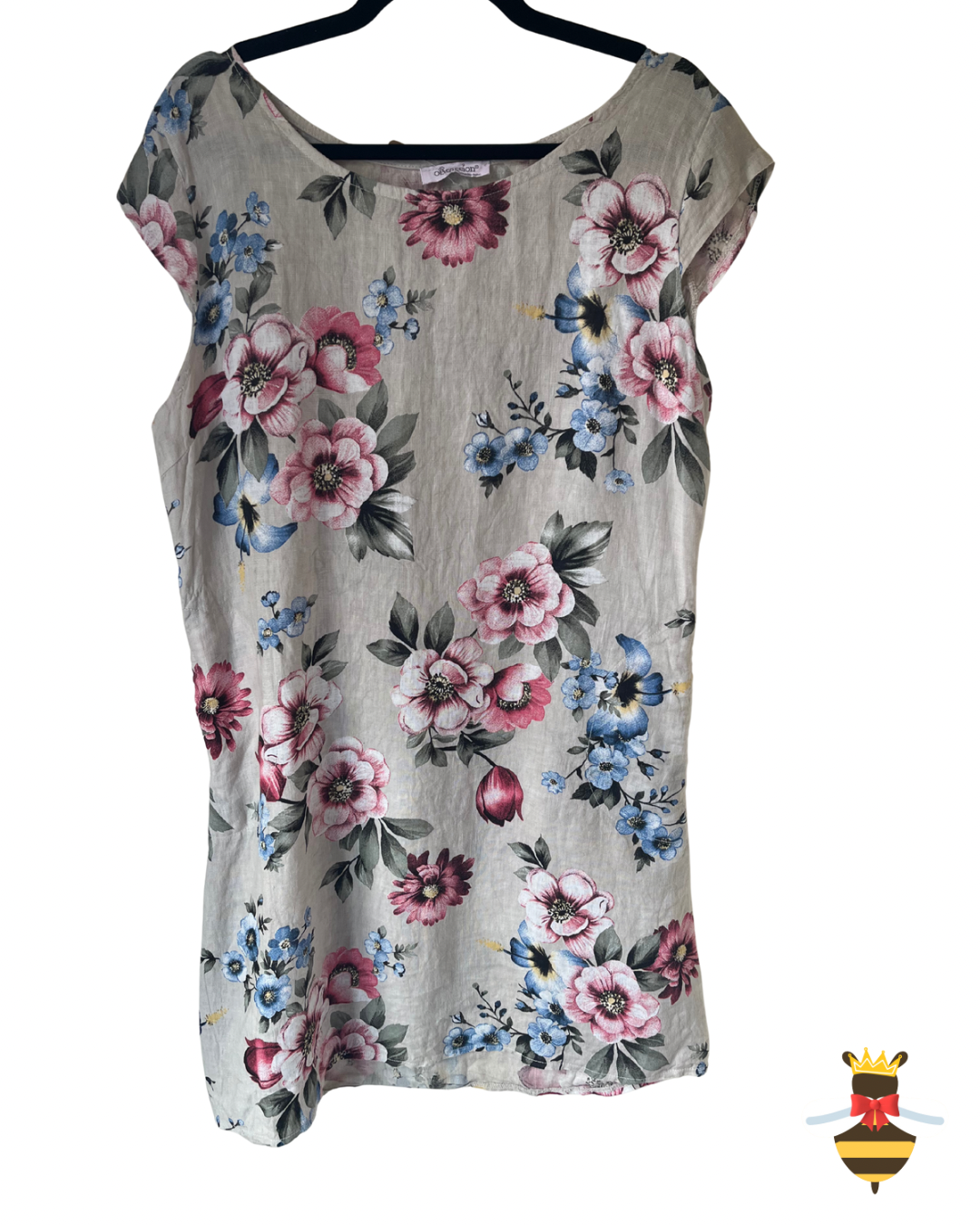 Floral Cotton & Linen Dress