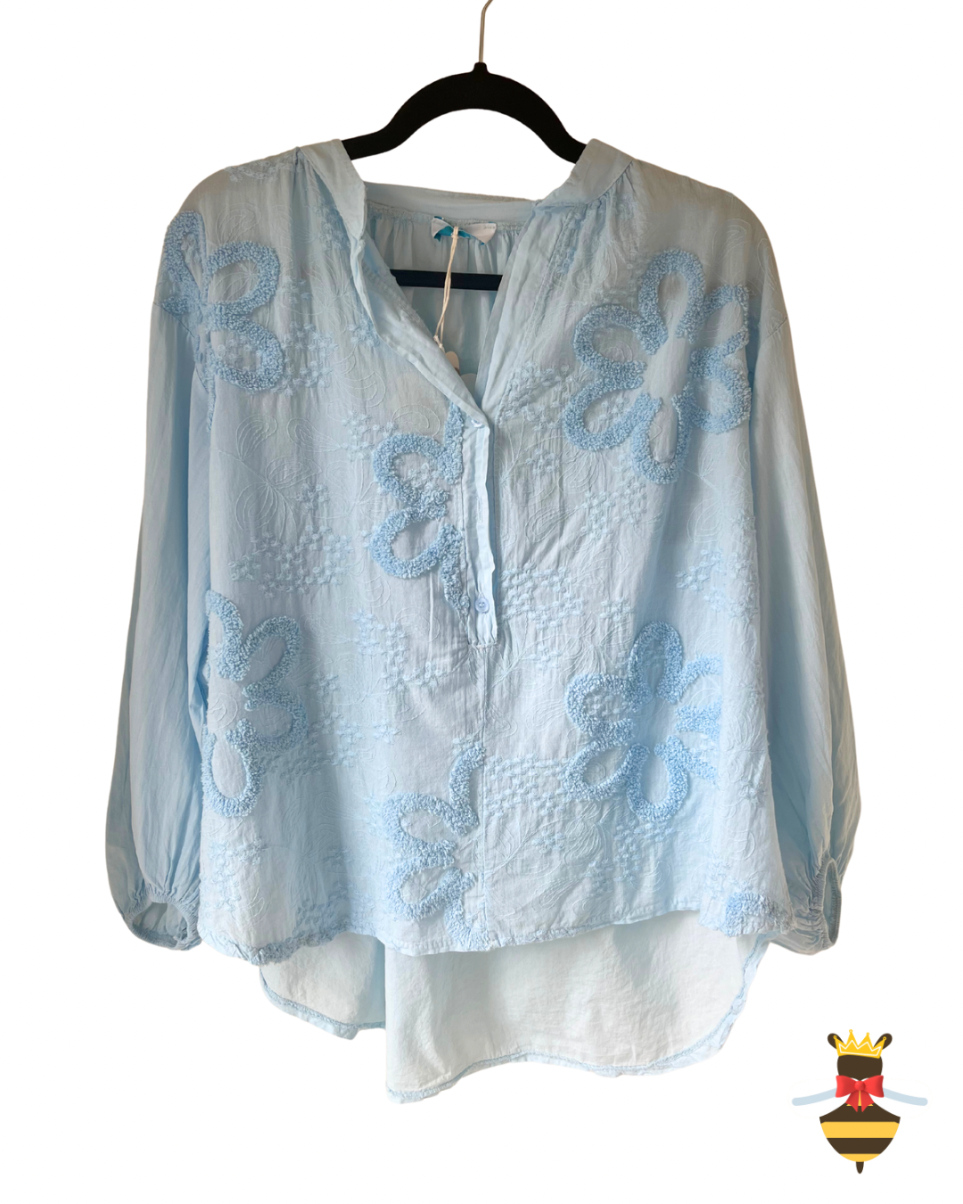 Floral Textured Blouse.