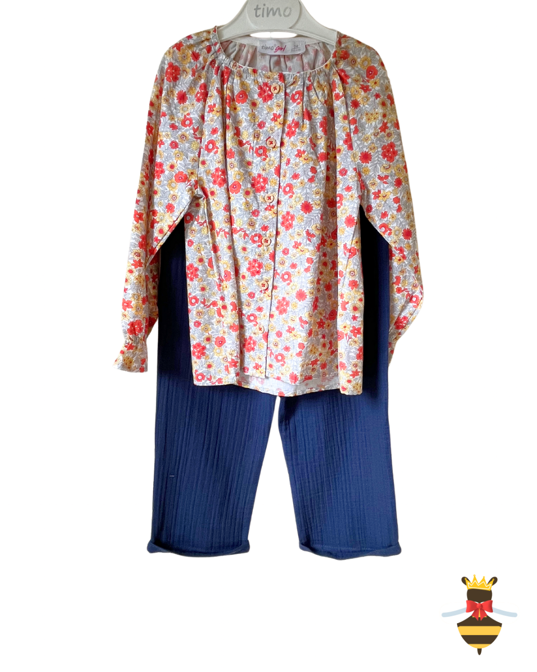 Cotton Blouse & Trousers