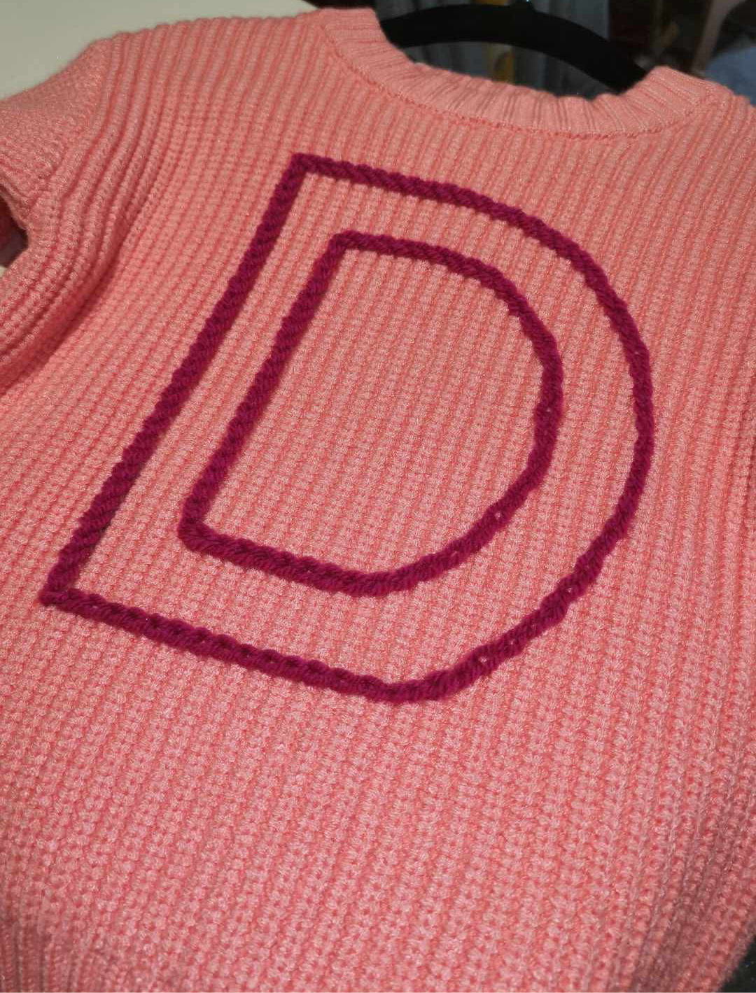 Initial Embroidered Jumper