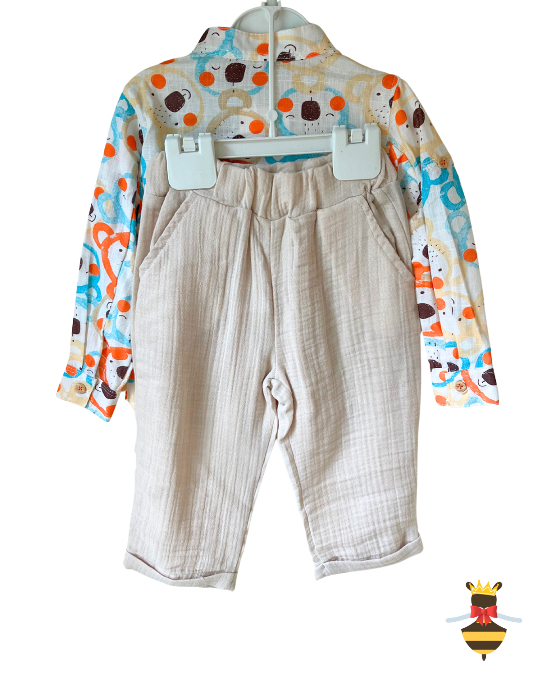 Teddy Bear Shirt and Trousers Set