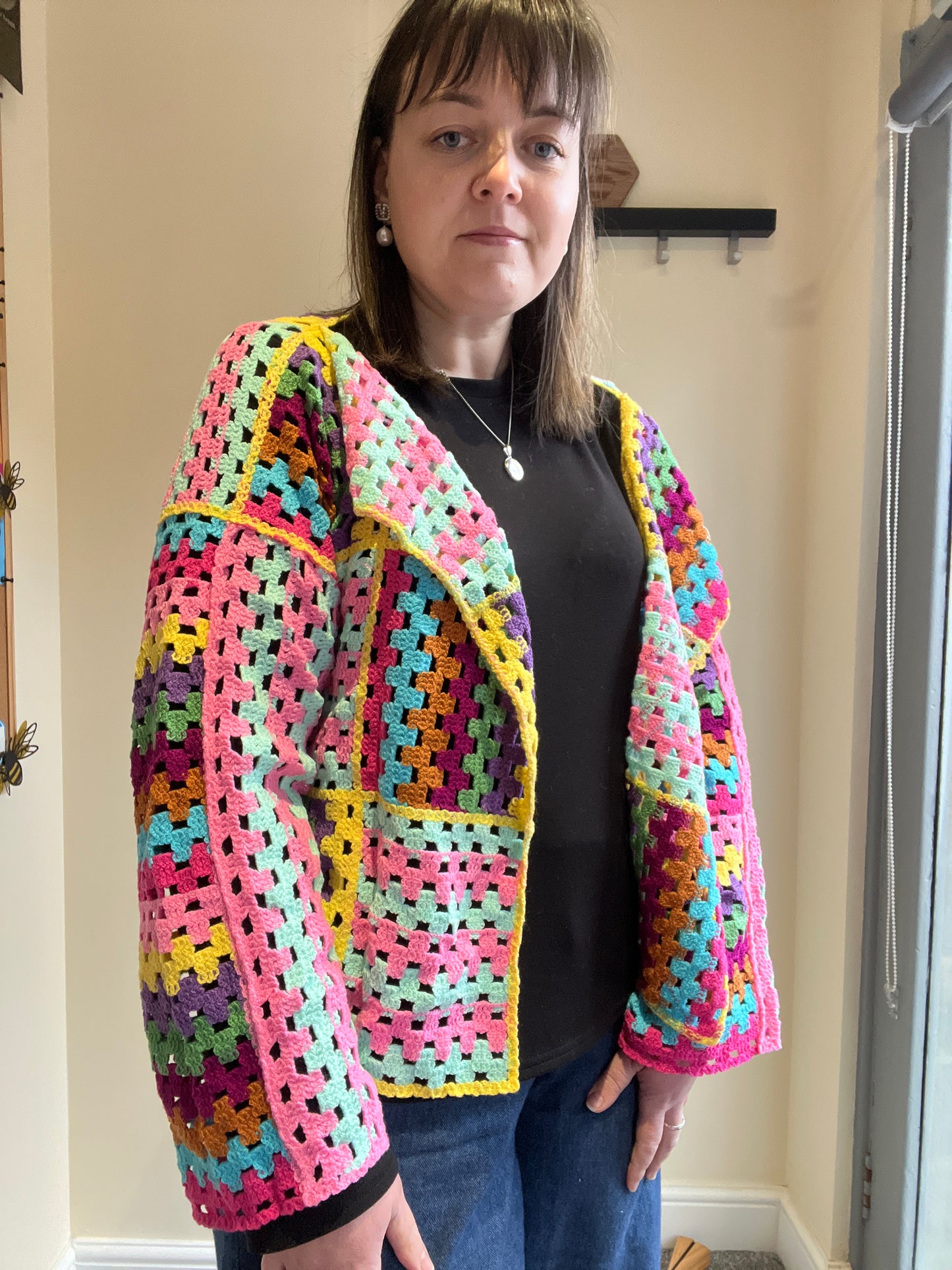 Patchwork Crochet Cardigan
