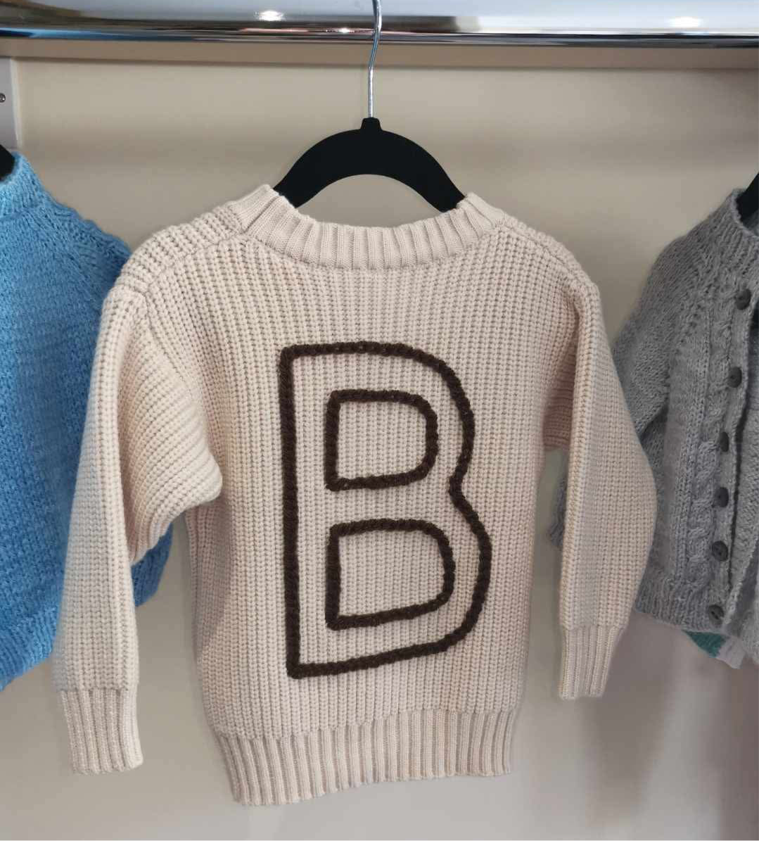 Initial Embroidered Jumper