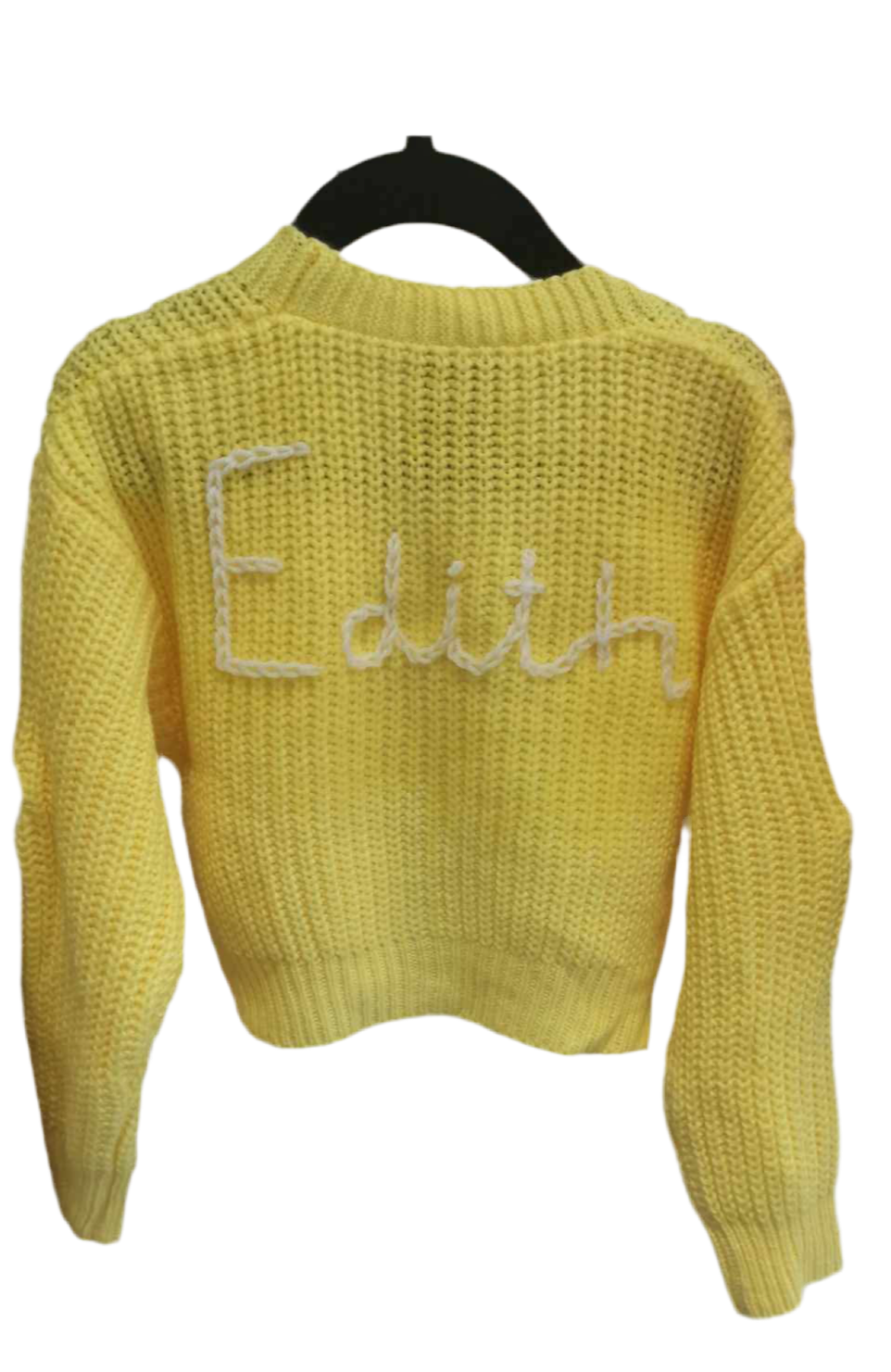 Hand Embroidered Name Jumper