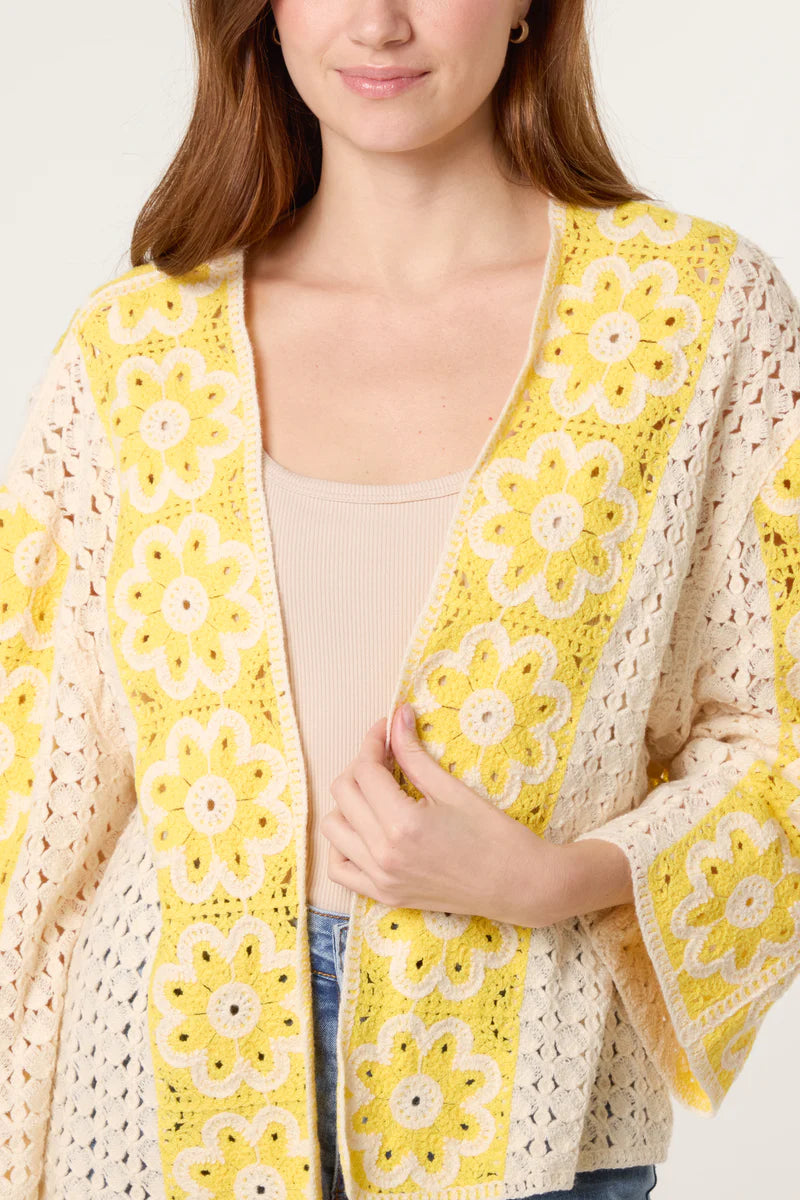 Floral Crochet Jacket